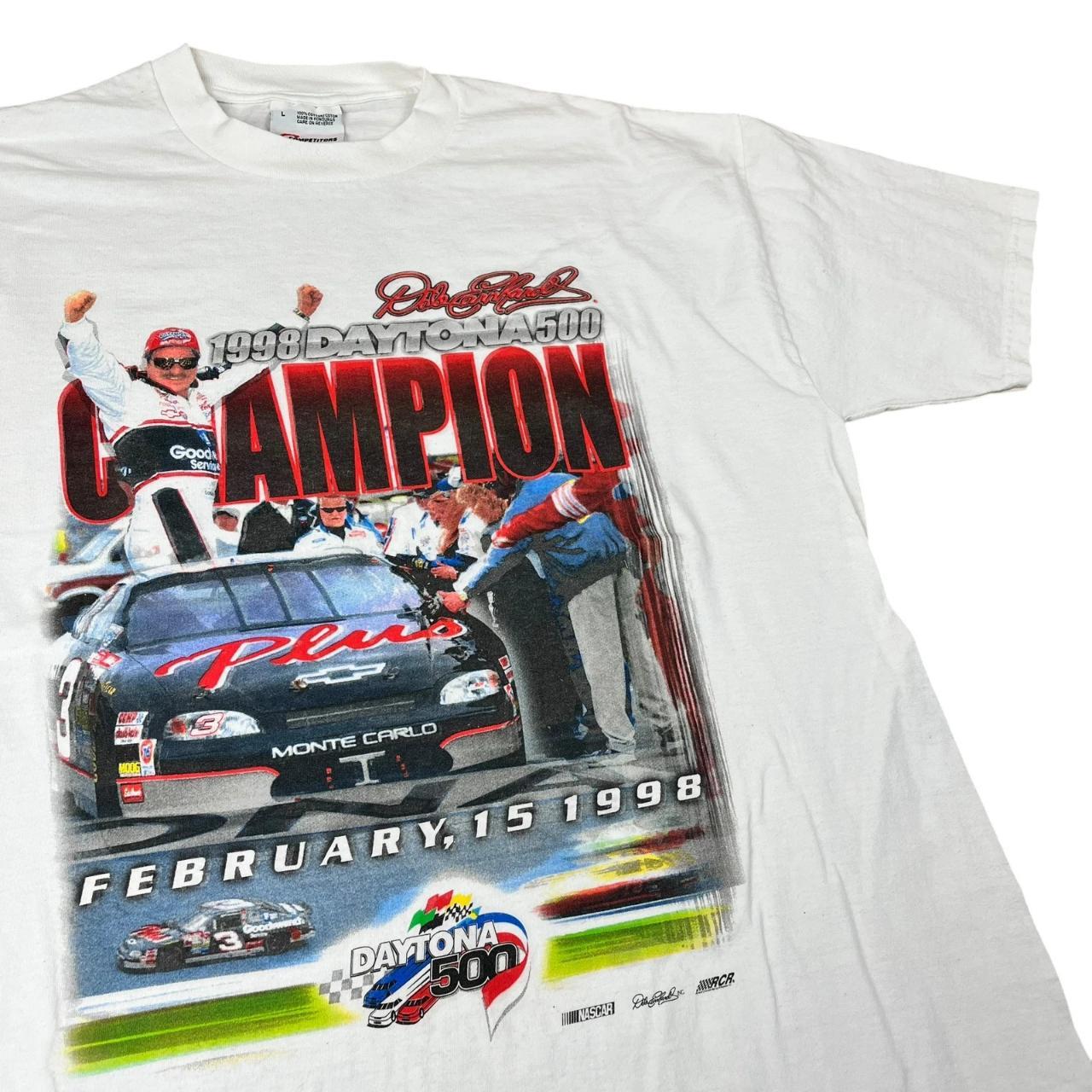 Dale Earnhardt Daytona 500 Champion Nascar Racing T-shirt (1998)