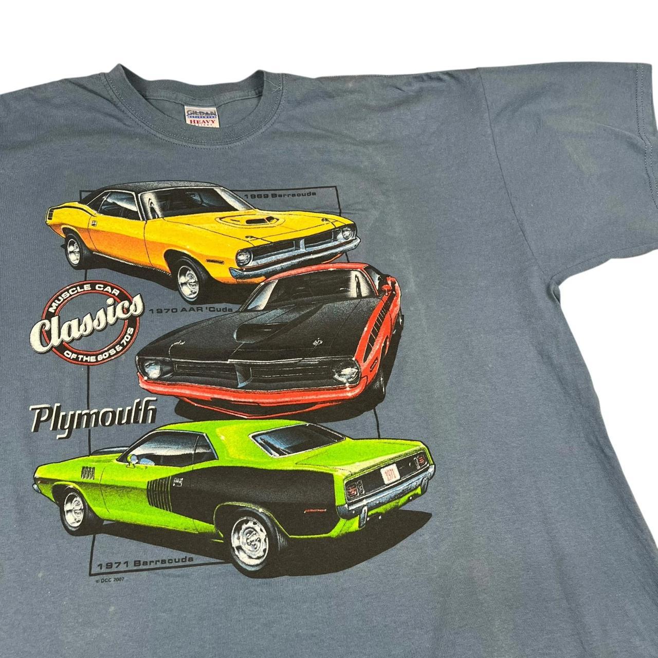 USA Vintage Muscle Cars of the 60s and 70s Barracuda T-shirt (2007)