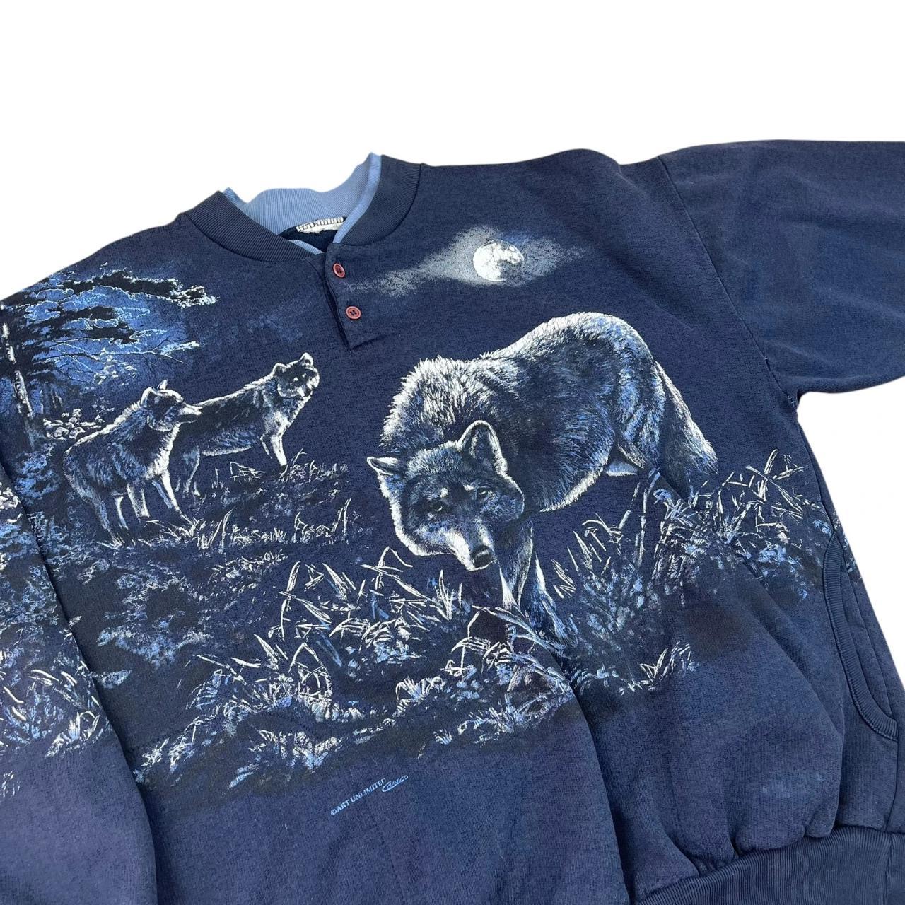 Art Unlimited Wolves all-over print ringer Sweatshirt