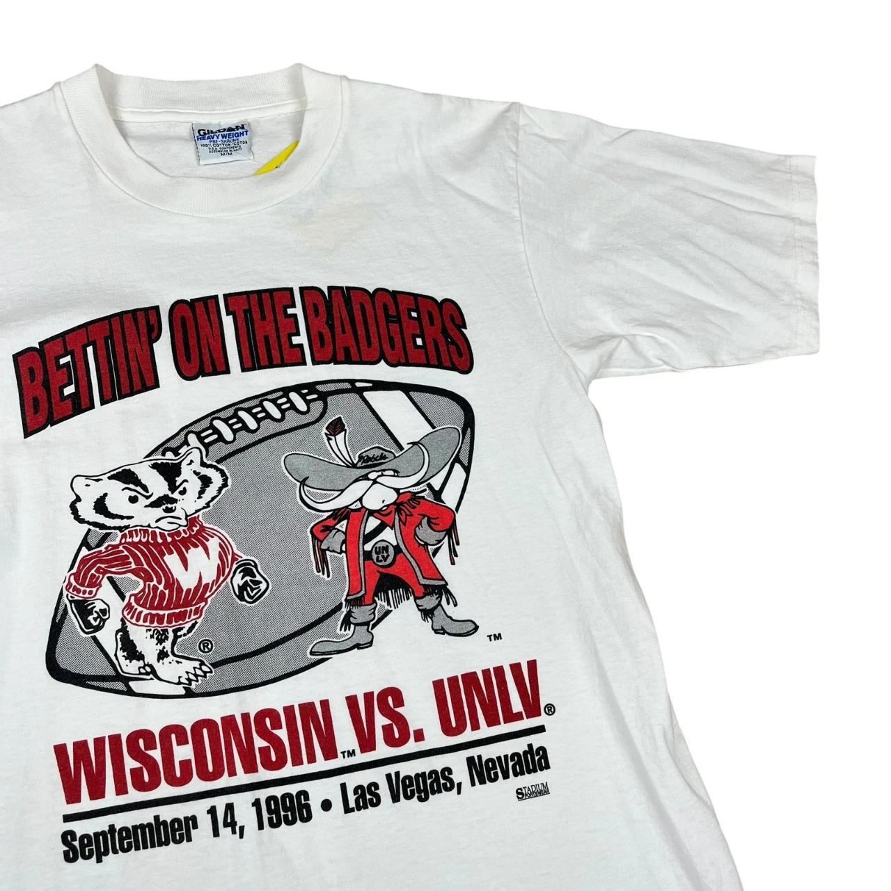 Match Tee Wisconsin vs UNLV College Football T-shirt (1996)
