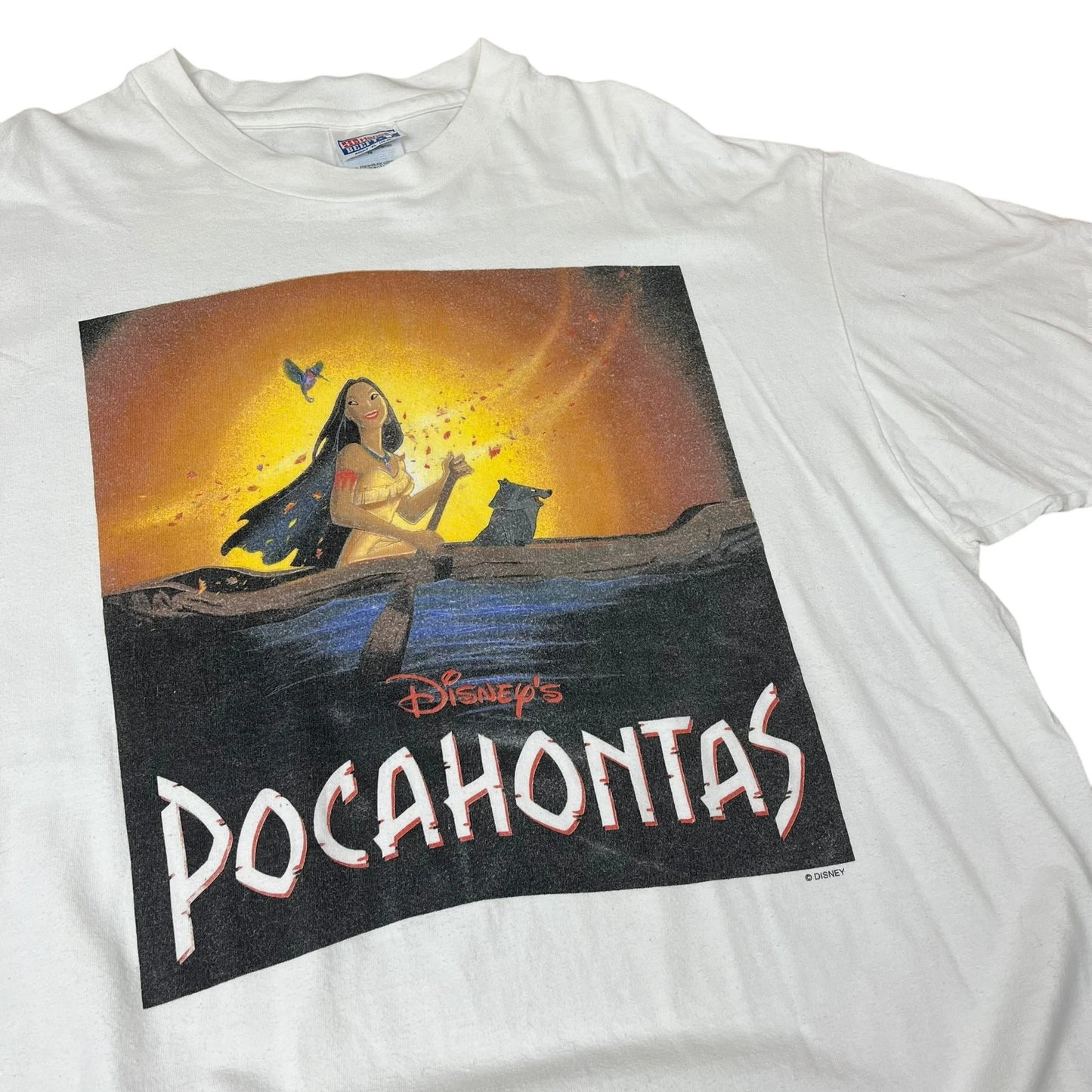 RARE single-stitch Disney Pocahontas Promotional T-shirt (1990s)