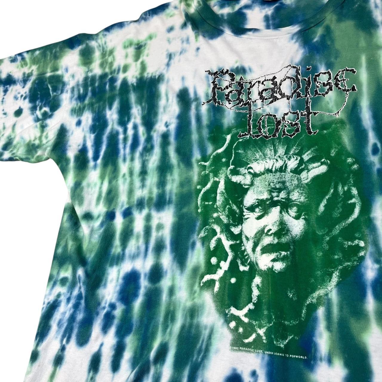 Paradise Lost single-stitch tie-dye glow in the dark print T-shirt (1992)