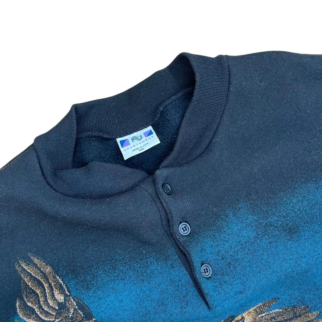 Bald Eagle all-over-print with pockets sweatshirt (1992)