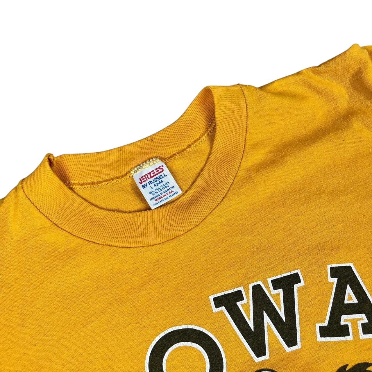 Iowa State Hawkeyes College double-sided print T-shirt (1985)