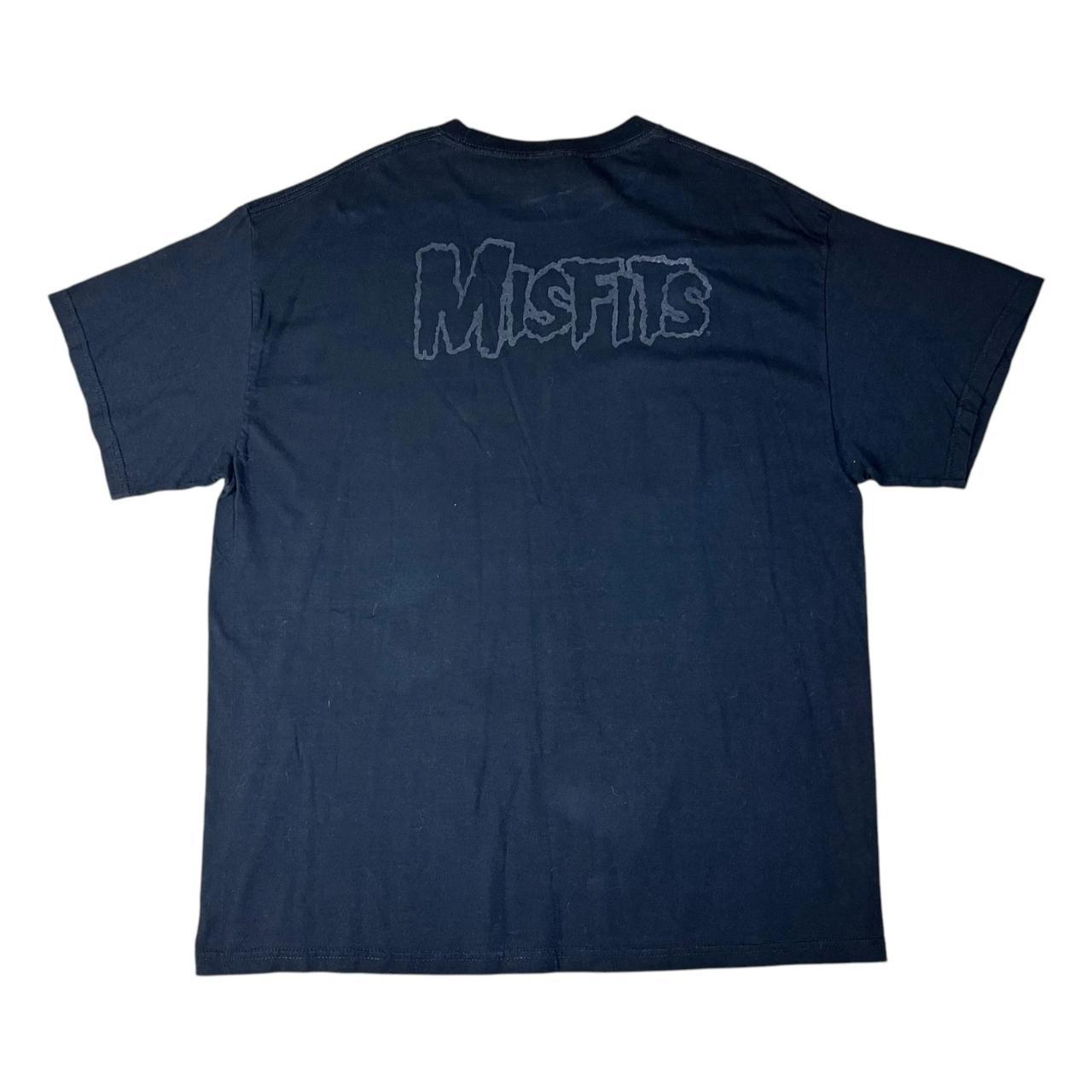 Misfits Ghoul Skull black on black T-shirt (2001)