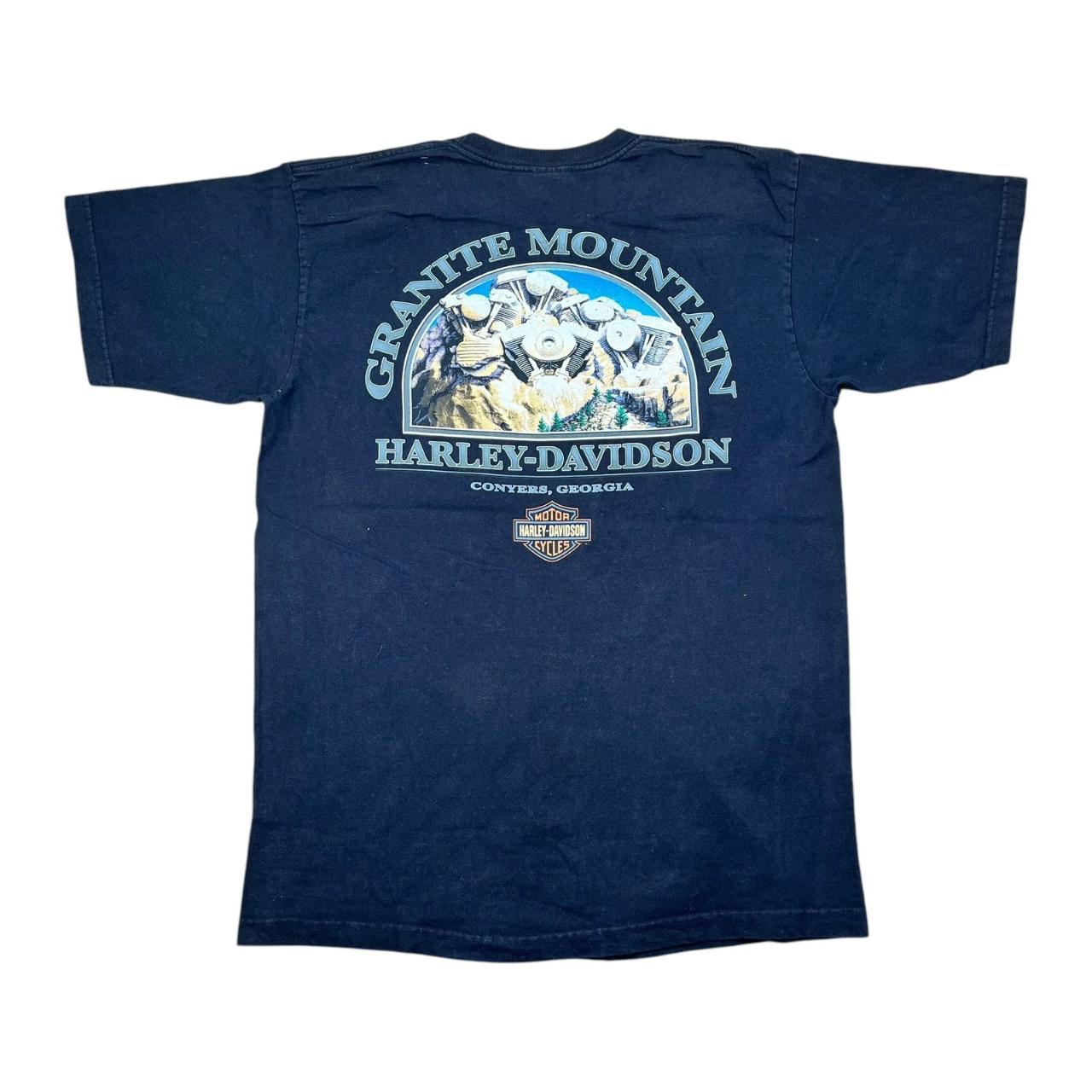 Harley Davidson Granite Mountain Georgia Biker T-shirt (2007)
