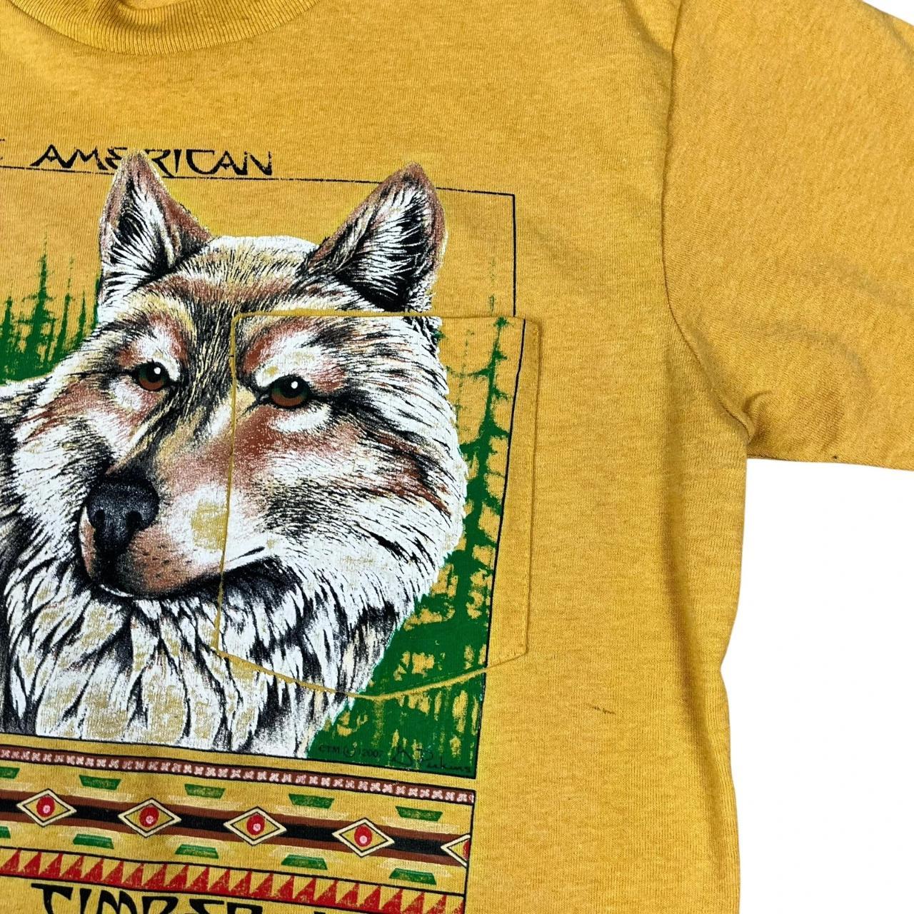 Native American Timber Wolf Montana Pocket T-shirt