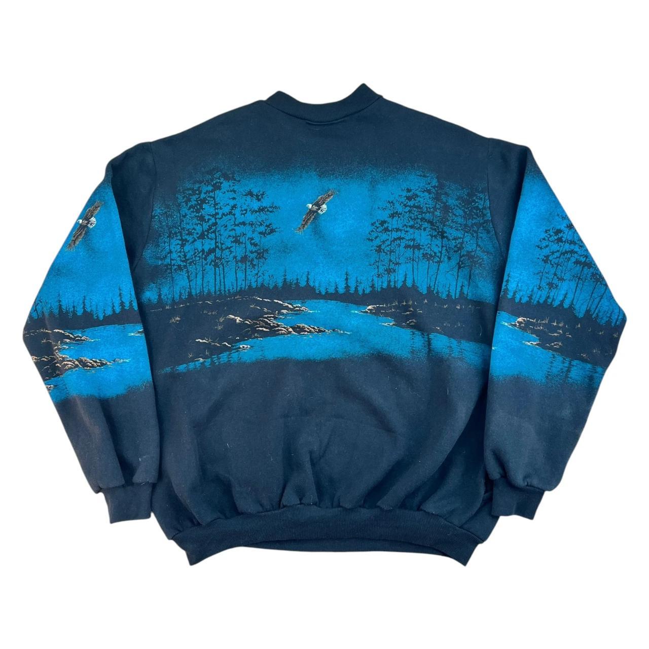Bald Eagle all-over-print with pockets sweatshirt (1992)