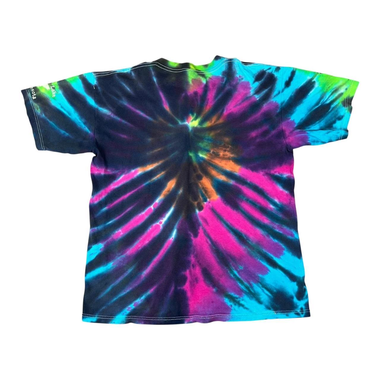 Leech Lake Minnesota - Bait Snatchers Walleye Fish tie dye tee - (1999)