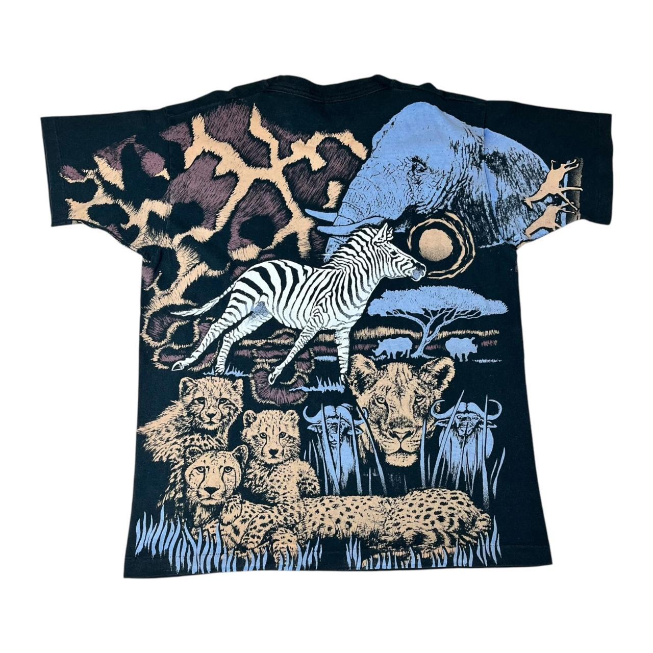 All-over print Safari T-shirt - Elephants, Cheetahs, Zebras etc - an Eye Catcher!