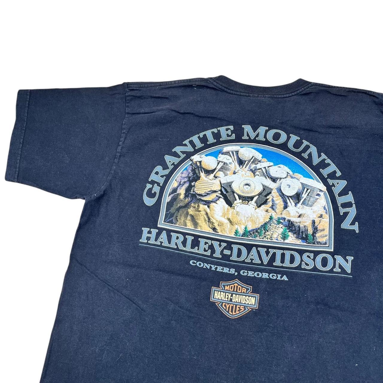 Harley Davidson Granite Mountain Georgia Biker T-shirt (2007)