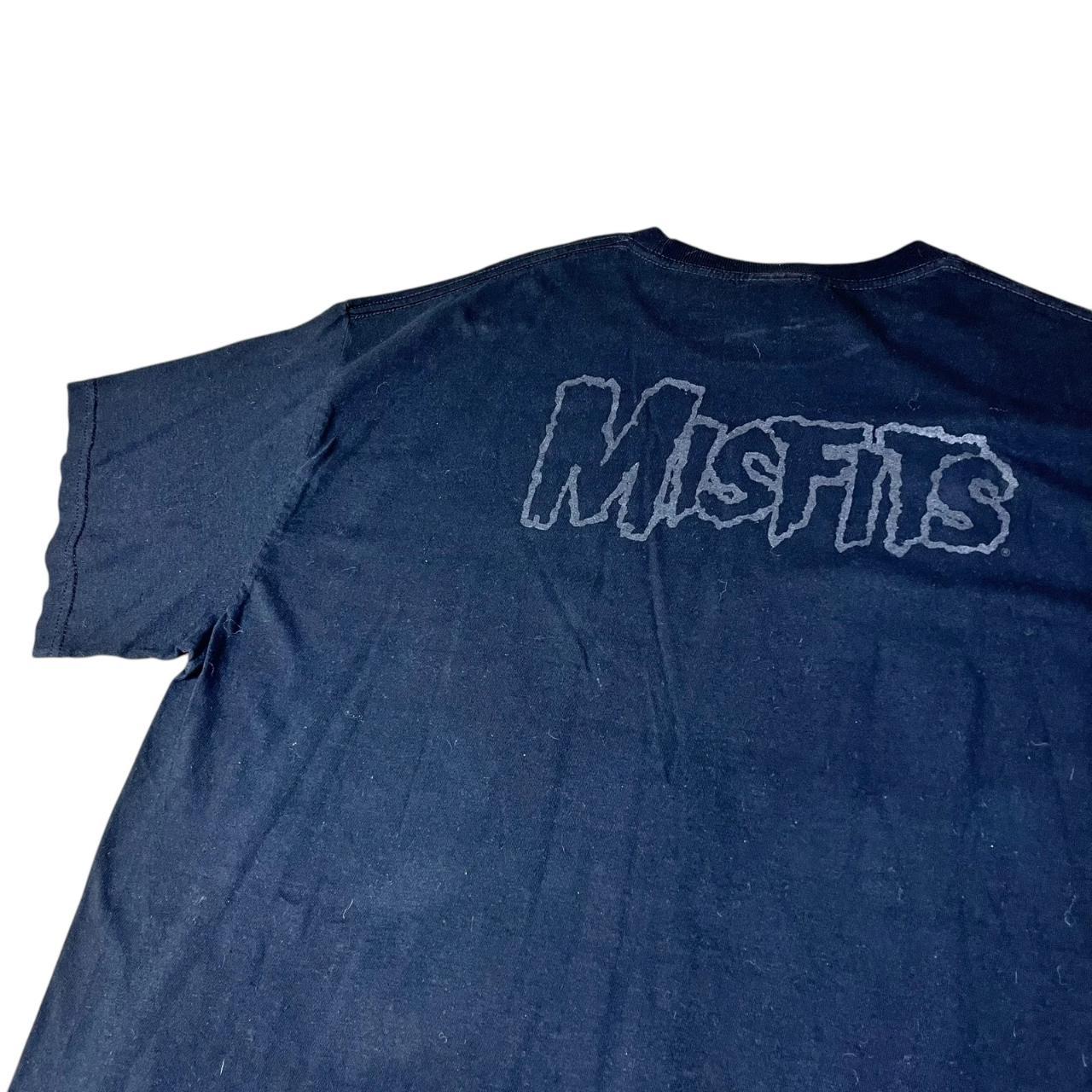 Misfits Ghoul Skull black on black T-shirt (2001)