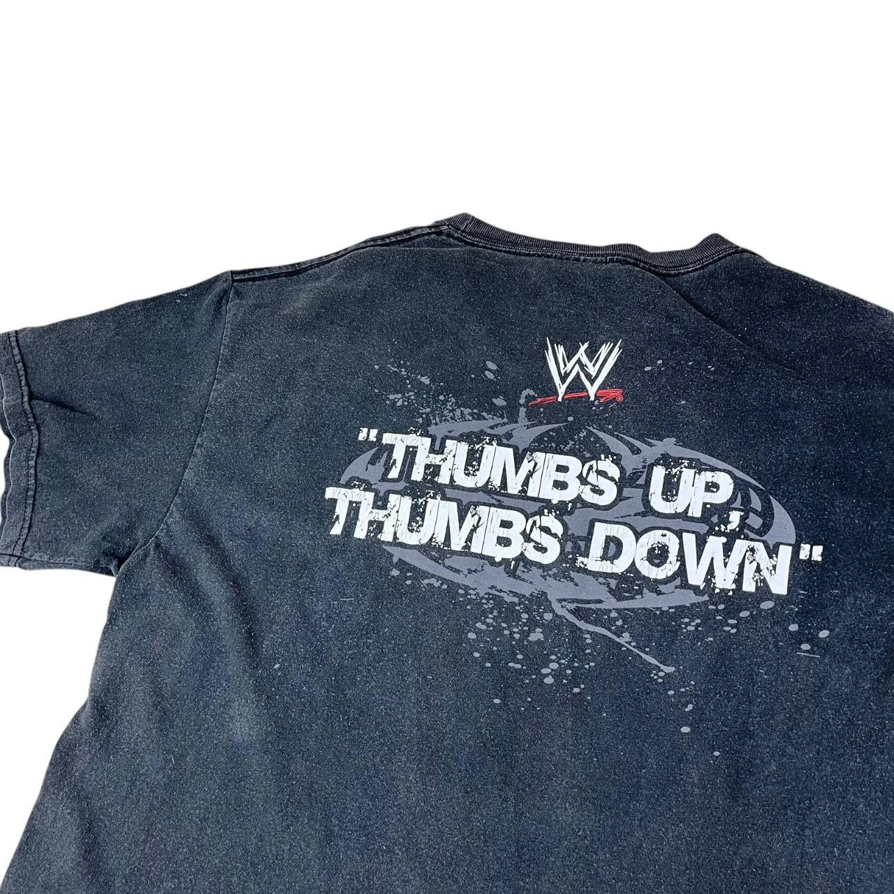 Wrestling USA Dave Batista Thumbs Up Thumbs Down T-shirt (2007)