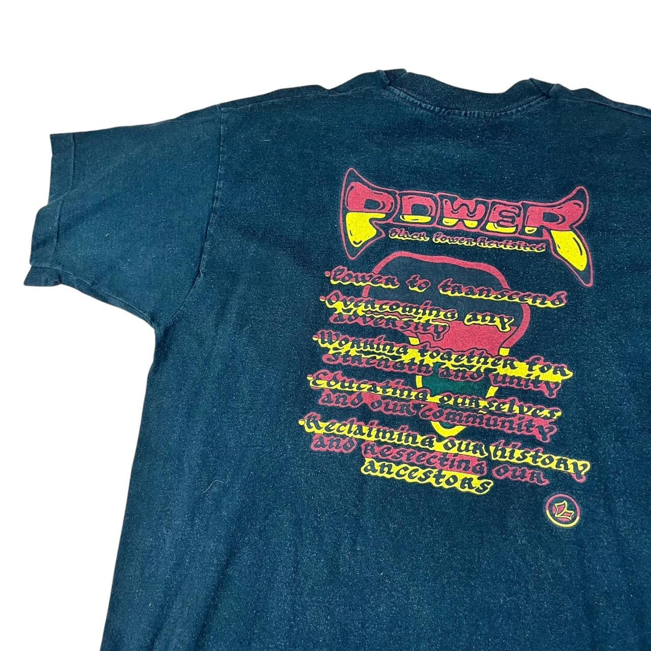 USA Iowa State University black power civil rights T-shirt (1997)