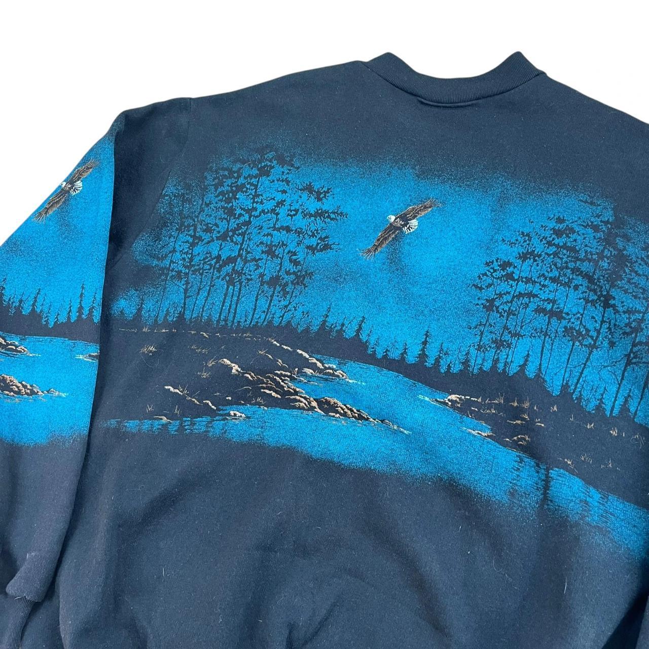 Bald Eagle all-over-print with pockets sweatshirt (1992)
