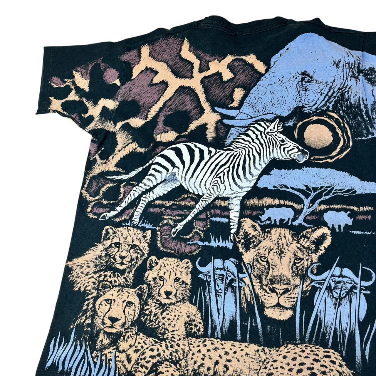 All-over print Safari T-shirt - Elephants, Cheetahs, Zebras etc - an Eye Catcher!
