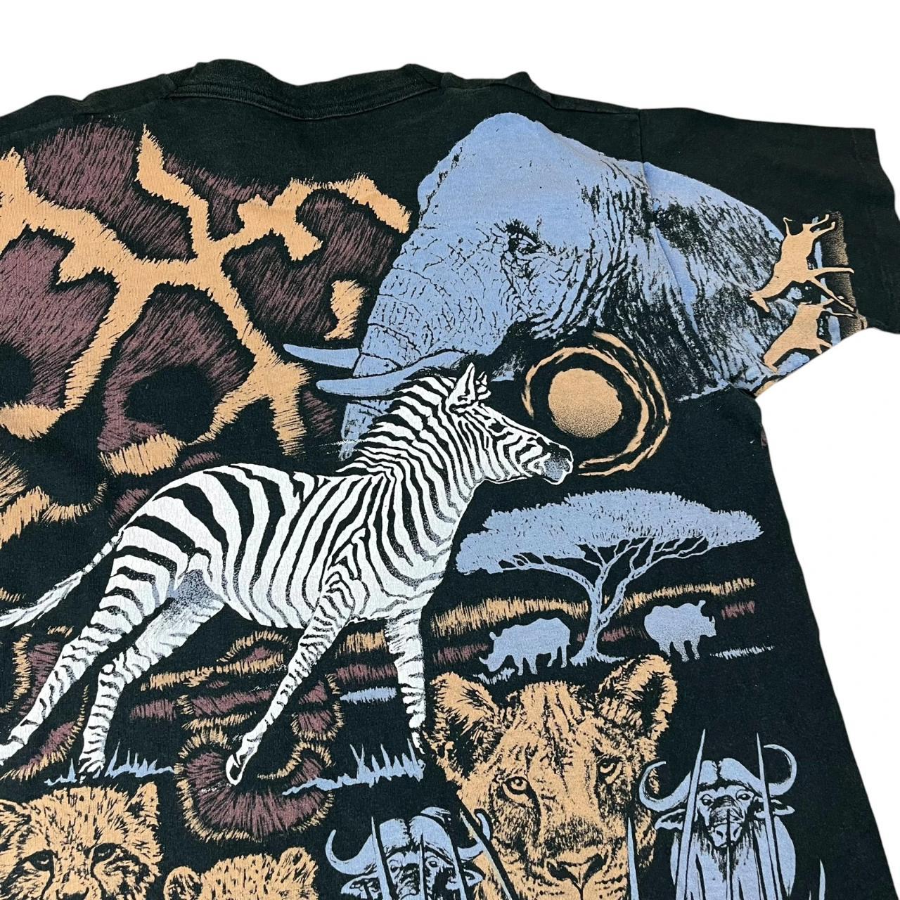 All-over print Safari T-shirt - Elephants, Cheetahs, Zebras etc - an Eye Catcher!